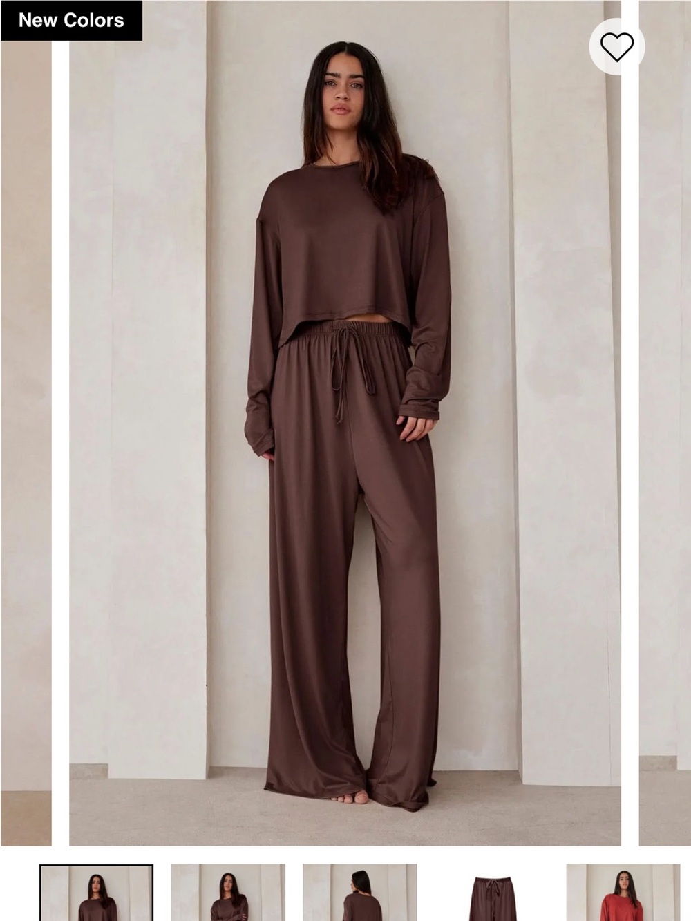 Bumpsuit The Cloud High Waisted Pant Wide-Leg Pant in Chocolate Brown